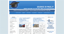 Desktop Screenshot of giudicedipace.it